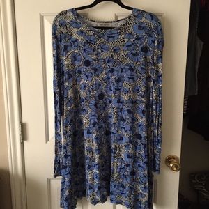Alice & You blue floral plus size dress